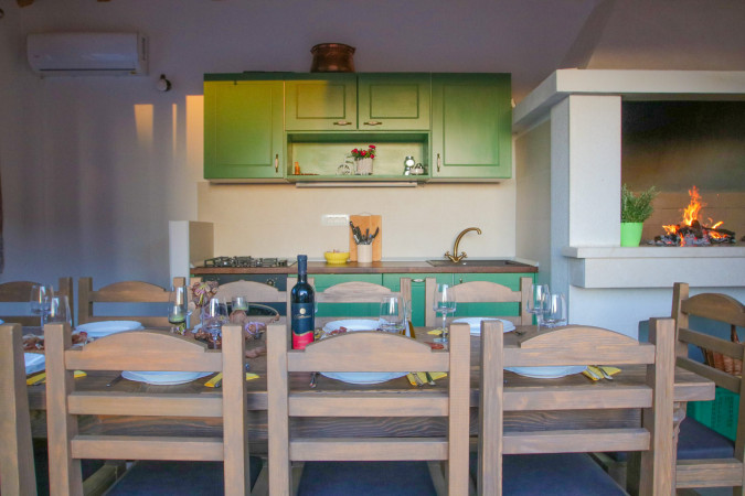 Exterior equipped with swimming pool, terrace and barbecue, Villa Natasha with Pool Makarska