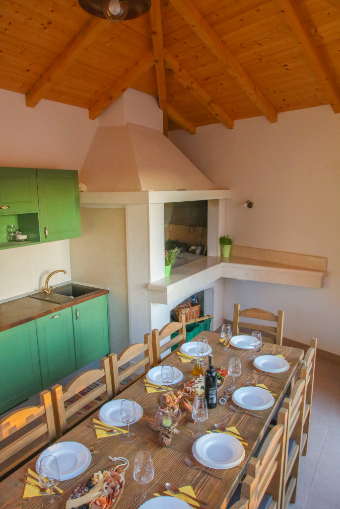 Exterior equipped with swimming pool, terrace and barbecue, Villa Natasha with Pool Makarska