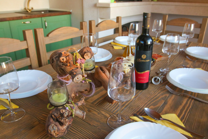 Exterior equipped with swimming pool, terrace and barbecue, Villa Natasha with Pool Makarska