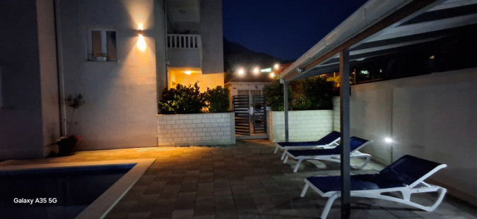 Exterior equipped with swimming pool, terrace and barbecue, Villa Natasha with Pool Makarska