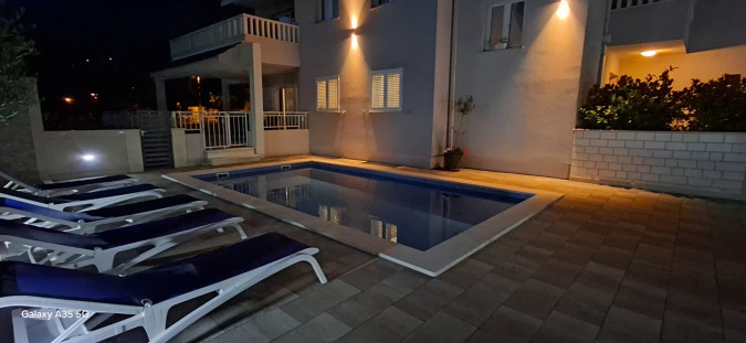 Exterior equipped with swimming pool, terrace and barbecue, Villa Natasha with Pool Makarska